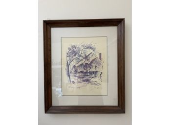 John Hayman Print 'The Raleigh Tavern' Framed