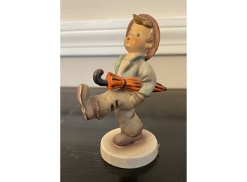 1948 Hummel FIGURINE Boy With Umbrella