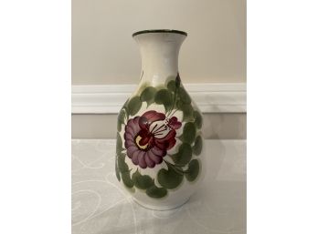 Signed Vepa Porcelain Vase (small Chip On Rim)