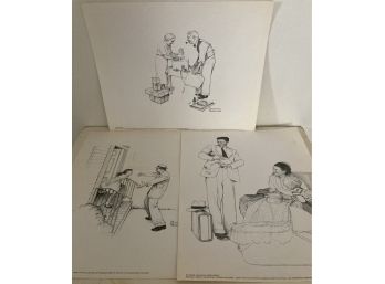 3 Very Nice Norman Rockwell Prints