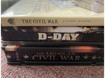 DVD HISTORY The American Civil War Collection, D Day Code Name Over Load, Civil War And The Blue And The Gray.