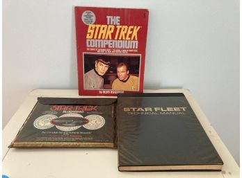 Star Trek Fans Vintage The Star Trek Compendium, Star Trek Blue Prints And Star Trek Technical Manual