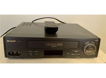 Sharp VHS With 4 Head Hi-fi Stereo Works