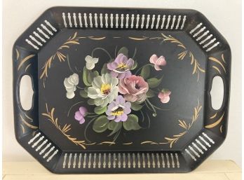 Pretty Toole Painted Metal Tray