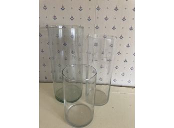 3 Tall Round Vases