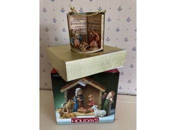 3 Nativity Sets All In Great Or New Condition