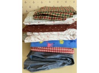 Fabric Checkered, Fleece, Flower, Hearts And More