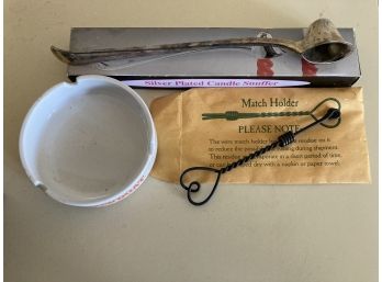 Twisted Match Holder Candle Snuffer And An Ash Tray From Show Boat Atlantic City