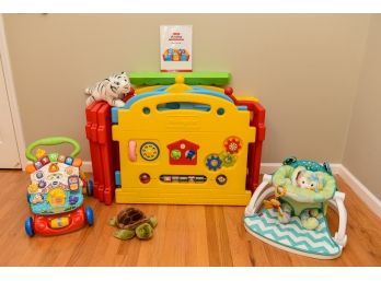 Dwinguler Playpen Set, Stroll & Discovery Activity Walker, Fischer Price Sit-me-up Floor Seat And More