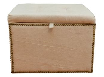 Madison Art File Storage Ottoman With Nailhead Trim