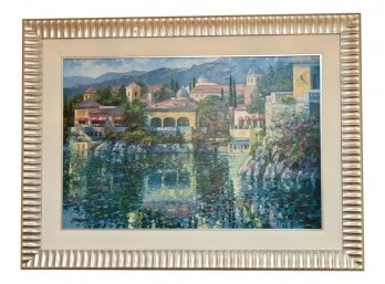 Framed Howard Behrens Museum Brushstrokes Collection Titled 'Reflections Of Italy'