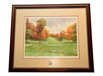 Signed Robert A. Knight 'Leewood Golf Course - The 13th Hole' Limited Edition Artist Proof Giclee With COA