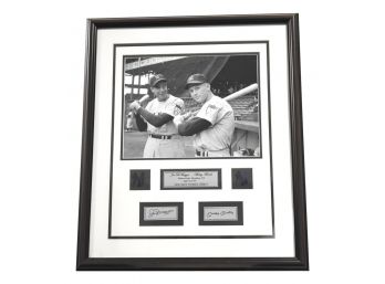 'Mantle's Yankee Debut' Joe DiMaggio And Mickey Mantle Ebbets Field Brooklyn, NY April 14, 1951