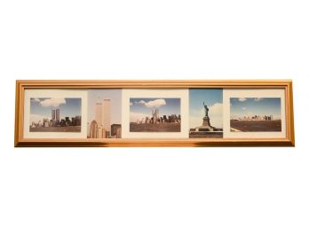 Framed Original Photographs Of New York City Landmarks - World Trade Center And Statue Of Liberty