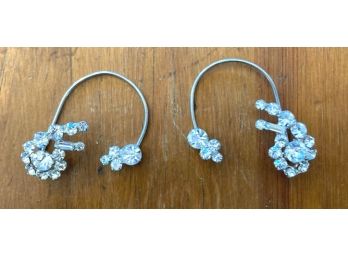 Impressive  & Unusual RHINESTONE Earrings?