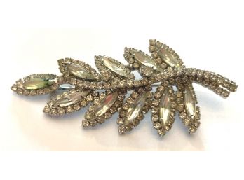 Gutsy RHINESTONE PIN, Loaded With Rhinestones, Nearly 4' Wide