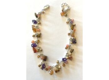 Delicate Multi Color Beads Bracelet Marked NR, Avon