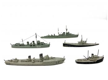 Group Of Vintage World War II Model Ships