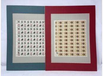 Two Unused Blocks Of Holiday Stamps - 1964 And 1974, Blocks Of 50 And 100