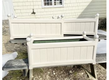 Set Of Three Elegant Capital Garden Windsor Plant Troughs Made In England