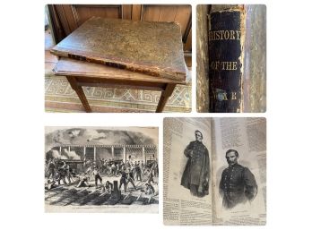 Civil War Oversized Book - 'History Of The War Of 1861,' Leslie Illustrated