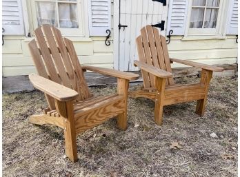 Pair Of Wonderful Child-sized Adirondack Chairs