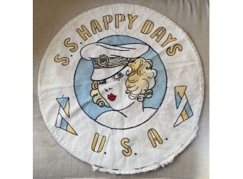 Hand-Stitched Cushion Cover - 'S.S. Happy Days'