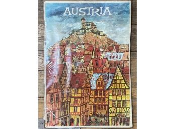 Earl Thollander Vintage 1970s Austria Airline Travel Poster