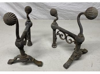 Mini Andirons For Shallow Fireplace