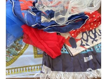 Scarf Assortment  -  Red, White & Blues