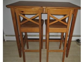 Tall Oak Table And Chairs