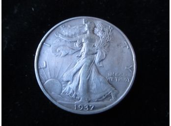 1937 P U.S. Walking Liberty Silver Half Dollar