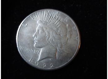 1922 S U.S. Peace Silver Dollar