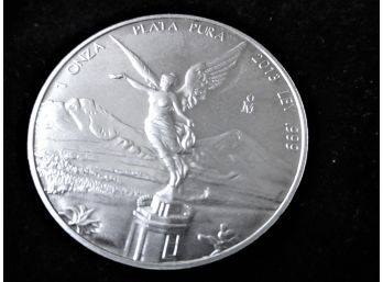 2013 Mexican 1 Troy Oz. .999 Silver Coin, Lot 2