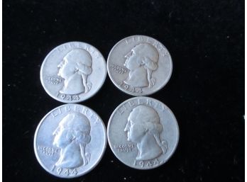 4 1944 P U.S. Washington Quarters, Lot 2