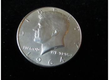 1964 P U.S Kennedy Silver Half Dollar, Bright Uncirculated