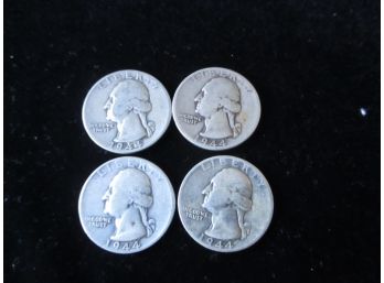 4 1944 P U.S. Washington Quarters, Lot 5