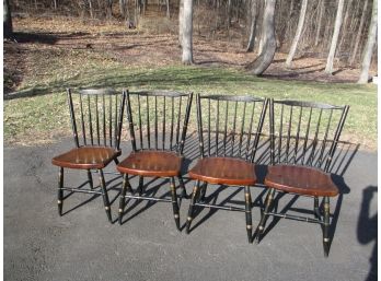 Four Vintage Hitchcock Matching Chairs