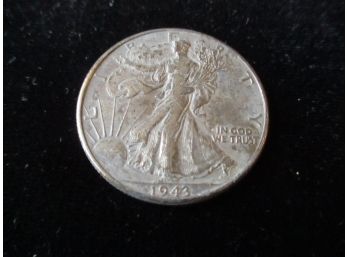 1943 P U.S Walking Liberty Silver Half Dollar