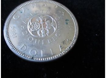 1964 Canadian Silver Dollar Coin