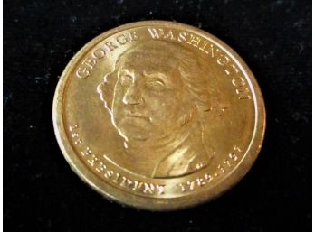 2007 P U.S. George Washington Gold Toned Dollar Coin