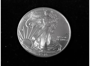 2016 U.S. Eagle Silver Dollar, 1 Troy Oz., .999