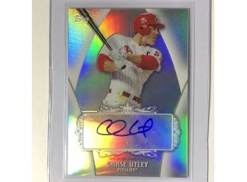 2013 TOPPS BASEBALL CHASE UTLEY REDEMPTION REPLACEMENT AUTO CARD