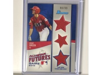 2010 Bowman 98/99 All Star Futures Grant Green Jersey Card #FGTR-GG