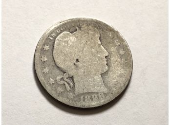 1898 Silver Barber Quarter