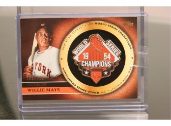 2012 Topps Commemorative Gold Pin Card #736/736 - Willie Mays/New York Giants