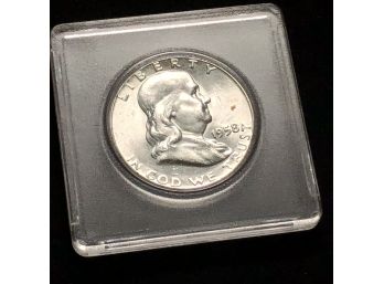 1958 Silver Franklin Half Dollar