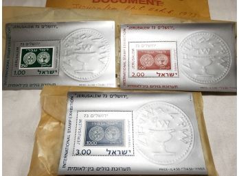 1973 International Stamp Expo Jerusalem 1.00 2.00 3.00 Sets Of 50