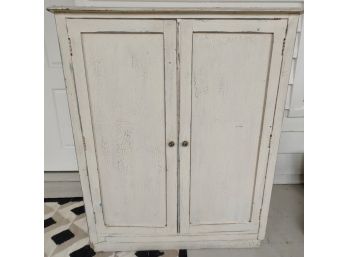 Painted Mahogany Diminutive Two Door Wardrobe