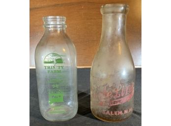 Glass Milk Bottles, Connecticut & New Hampshire